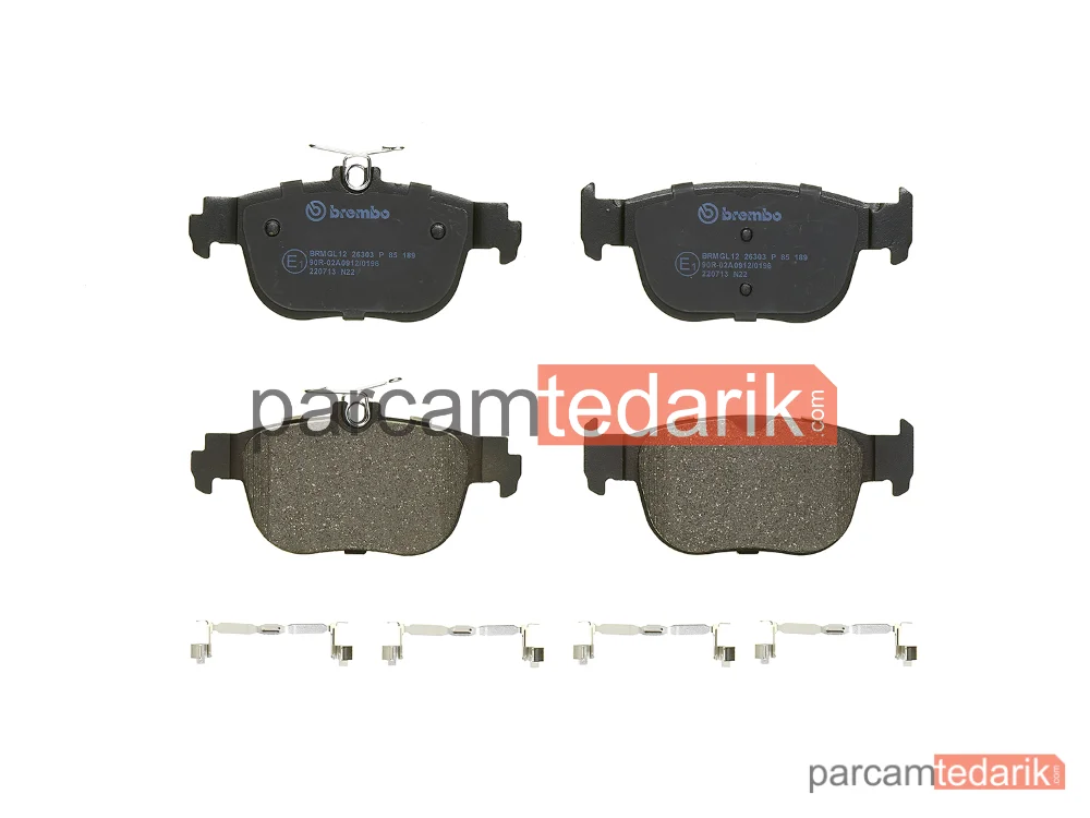 BREMBO P85189 | Fren Balatası (Arka) — Skoda Octavia IV Combi, Seat Leon, Skoda Octavia IV