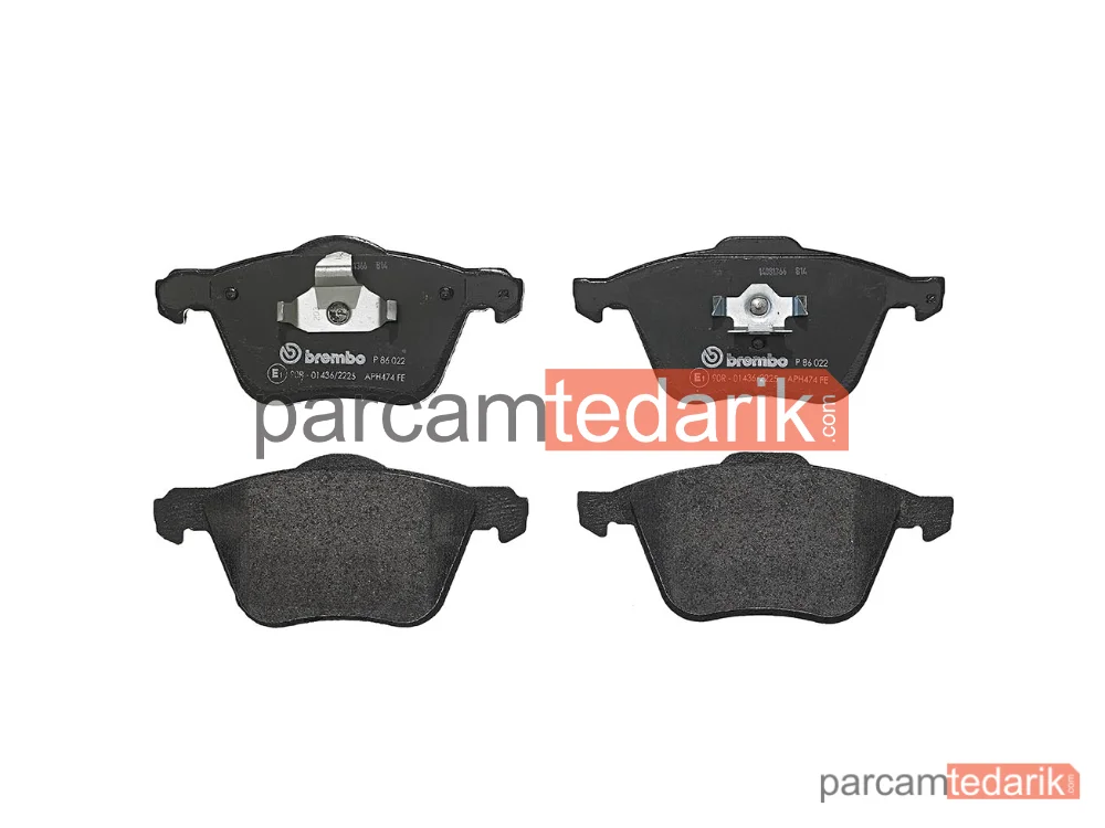 P86022 | Fren Balatası (Ön) — Volvo V70 II, Volvo XC90 I, Volvo S60 I