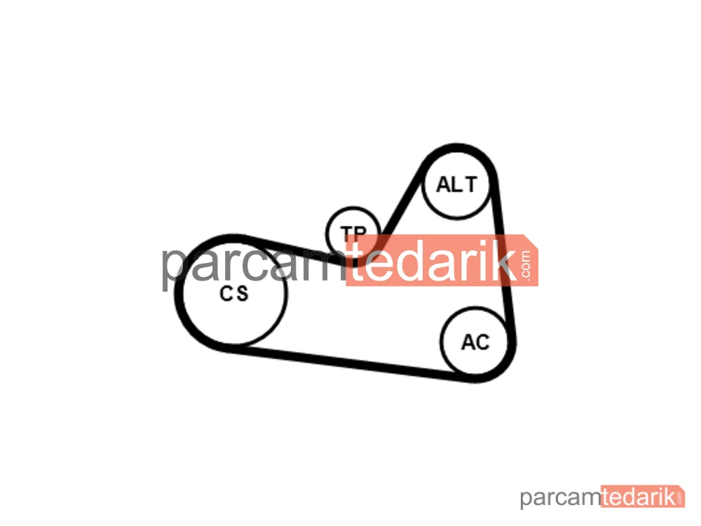 6PK1026K1 | V Kanallı Kayış Seti — Audi A1, Audi A1 Sportback, Audi A3