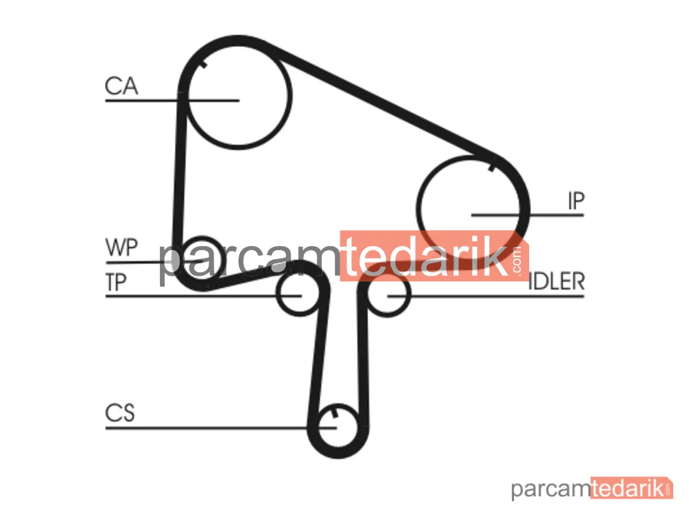 CONTITECH CT1133 | Triger Kayışı — Mazda 626 V, Mazda 323 F VI, Mazda 323 S VI