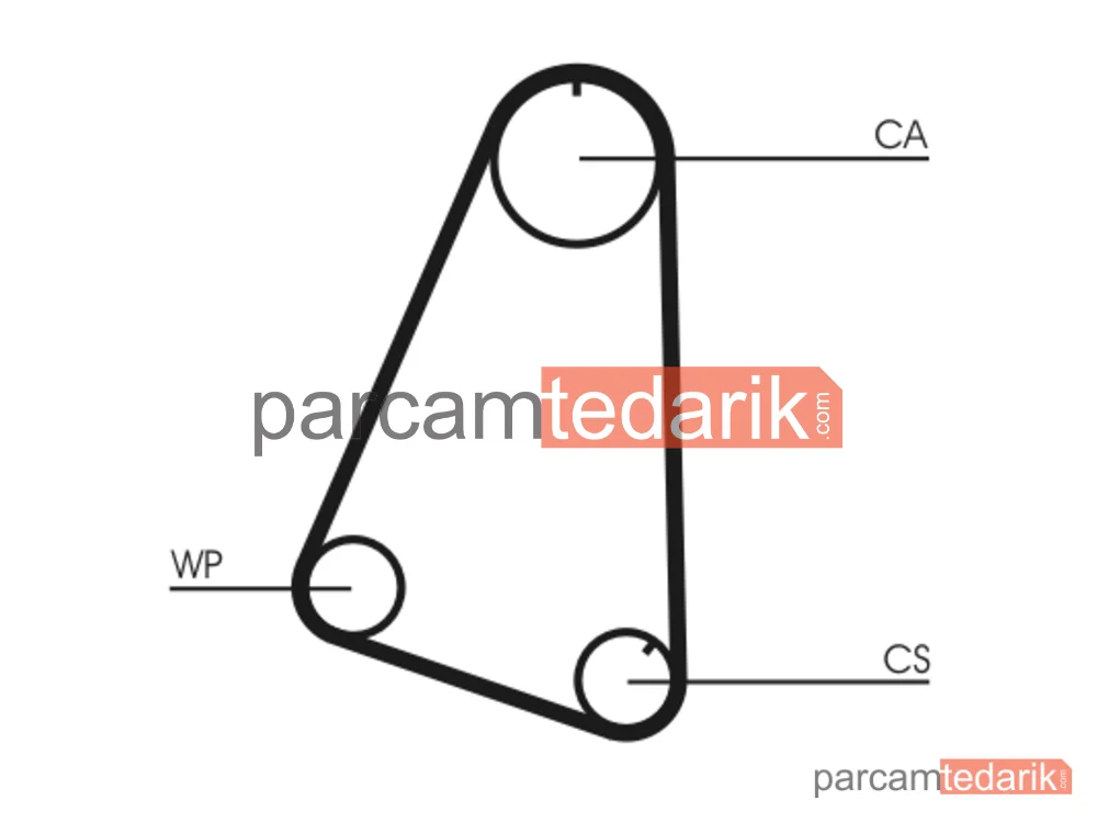 CONTITECH CT504 | Triger Kayışı — Opel Kadett D, Opel Corsa A, Opel Kadett E