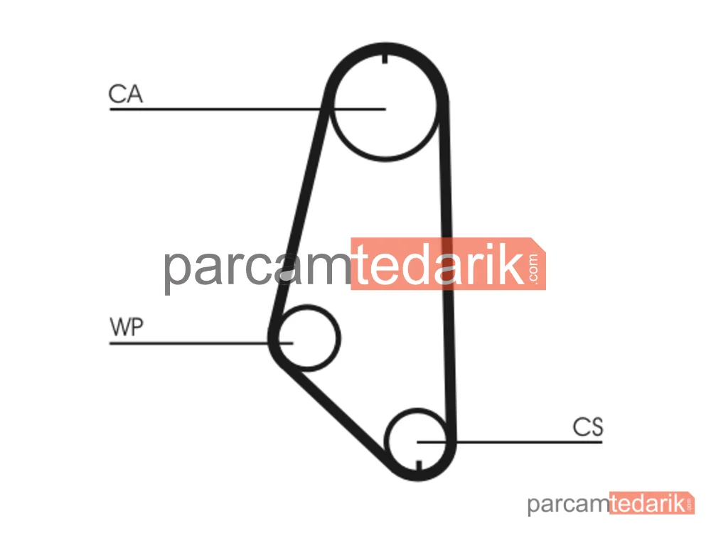 CONTITECH CT720 | Triger Kayışı — Opel Ascona C, Opel Ascona C Hatchback, Opel Astra F Hatchback