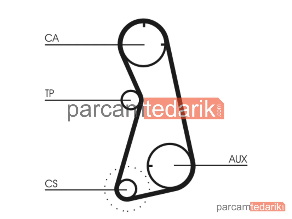 CONTITECH CT869 | Triger Kayışı — Audi 80 B3, Audi 80 B4, Audi A6 C4