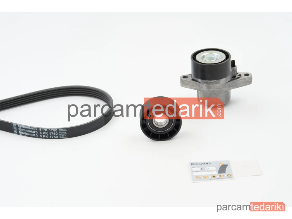 CONTITECH 5PK1750K1 | V Kanallı Kayış Seti — Dacia Logan, Dacia Logan MCV, Dacia Sandero