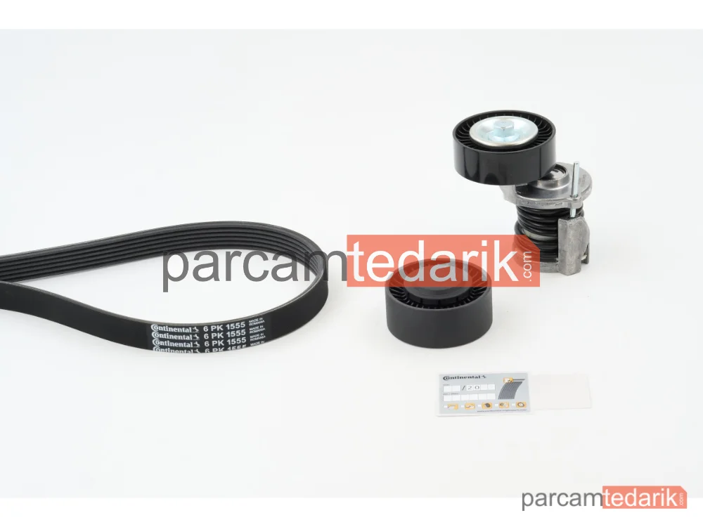 CONTITECH 6PK1555K4 | V Kanallı Kayış Seti — VW Amarok, VW Multivan T5, VW Multivan T6