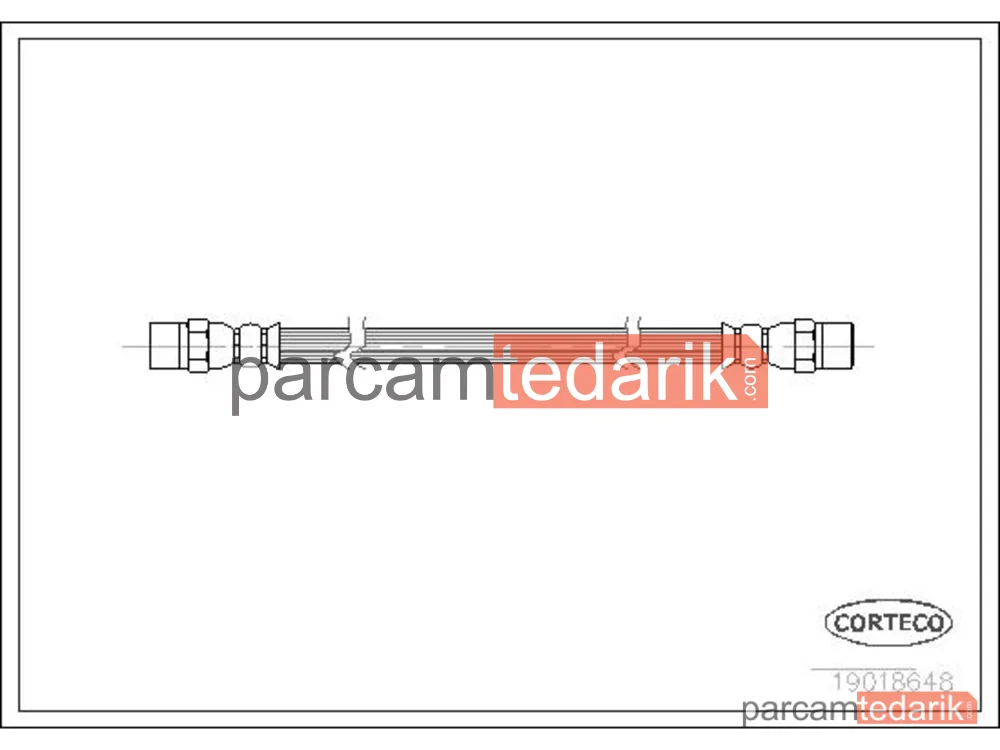 CORTECO 19018648 | Fren Hortumu — BMW 1500-2000, BMW 1502-2002, BMW 1502-2002 Cabrio