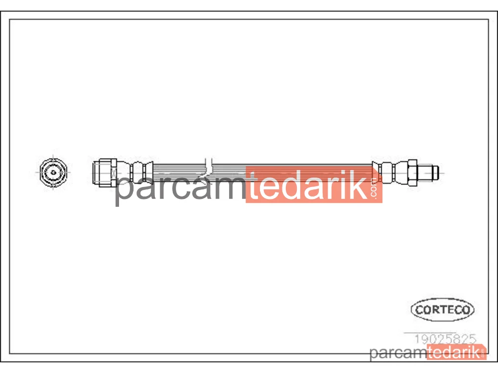 CORTECO 19025825 | Fren Hortumu — Mercedes-Benz CLC-Serisi, Mercedes-Benz CLK, Mercedes-Benz CLK Cabrio
