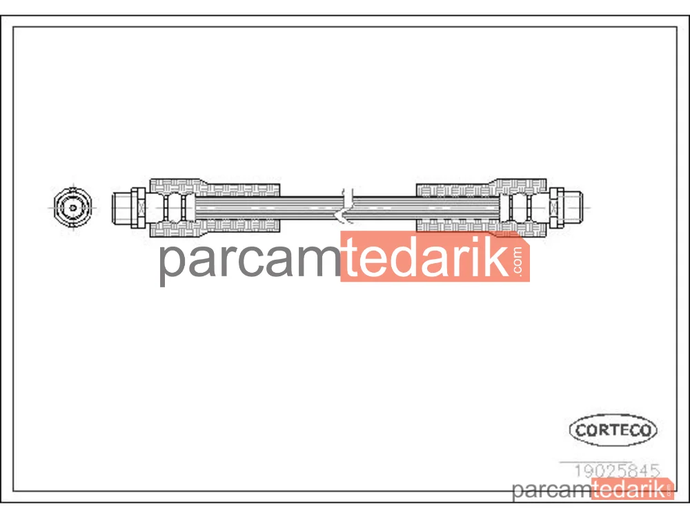 CORTECO 19025845 | Fren Hortumu — Audi A4 B5, Audi A4 B5 Avant, Audi A6 C4