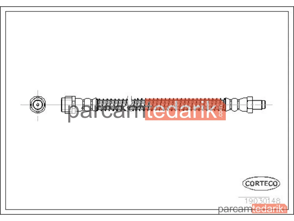 CORTECO 19030148 | Fren Hortumu — Mercedes-Benz CLS, Mercedes-Benz E-Serisi, Mercedes-Benz E-Serisi T-Model