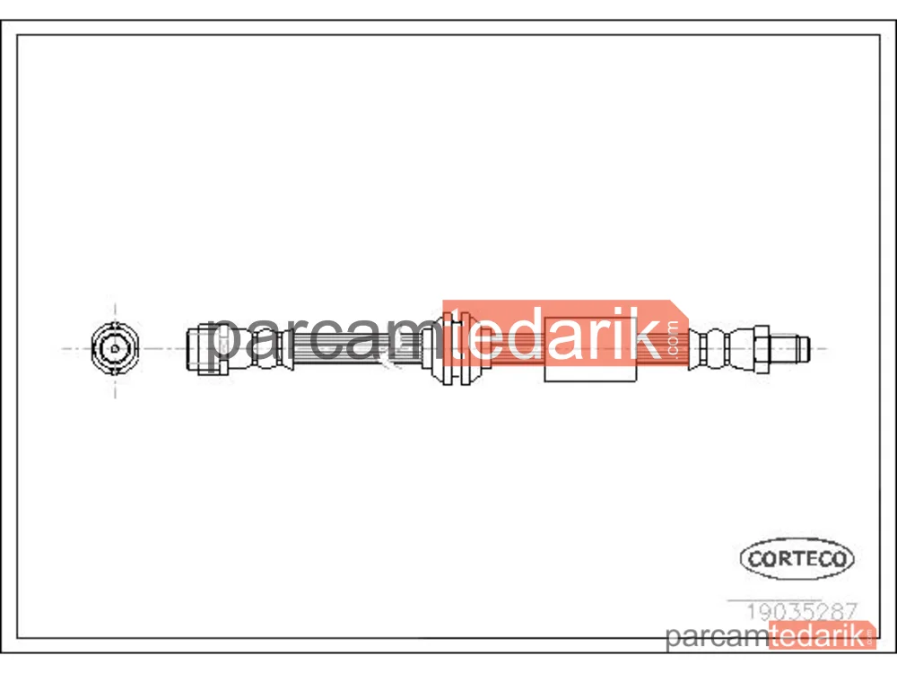 CORTECO 19035287 | Fren Hortumu — Mercedes-Benz GL-Serisi, Mercedes-Benz M-Serisi