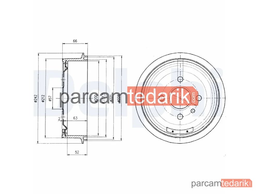 BF102 | Fren Kampanası — Chevrolet Lacetti, Daewoo Cielo, Daewoo Cielo Sedan