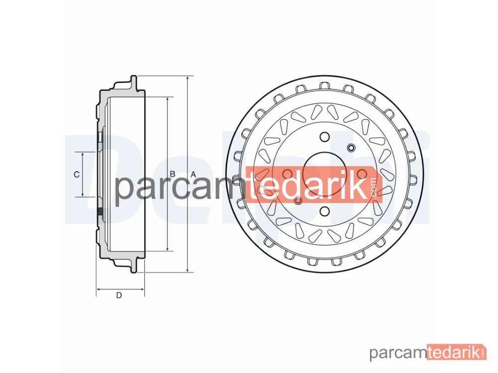 BF663 | Fren Kampanası — Arka Fiat 500 2020
