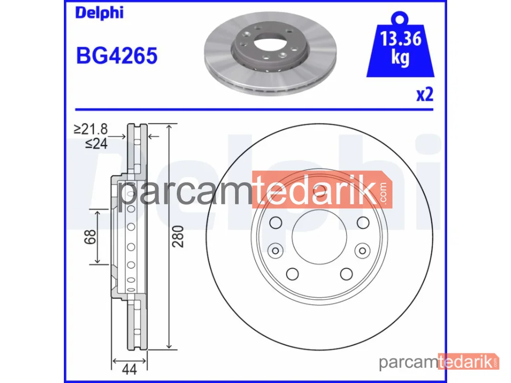 BG4265 | Fren Diski — Dacia Duster, Dacia Duster Kasa/SUV, Nissan Juke