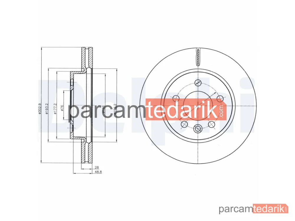 BG4343C | Fren Diski — VW Amarok, VW Amarok Platform şasi