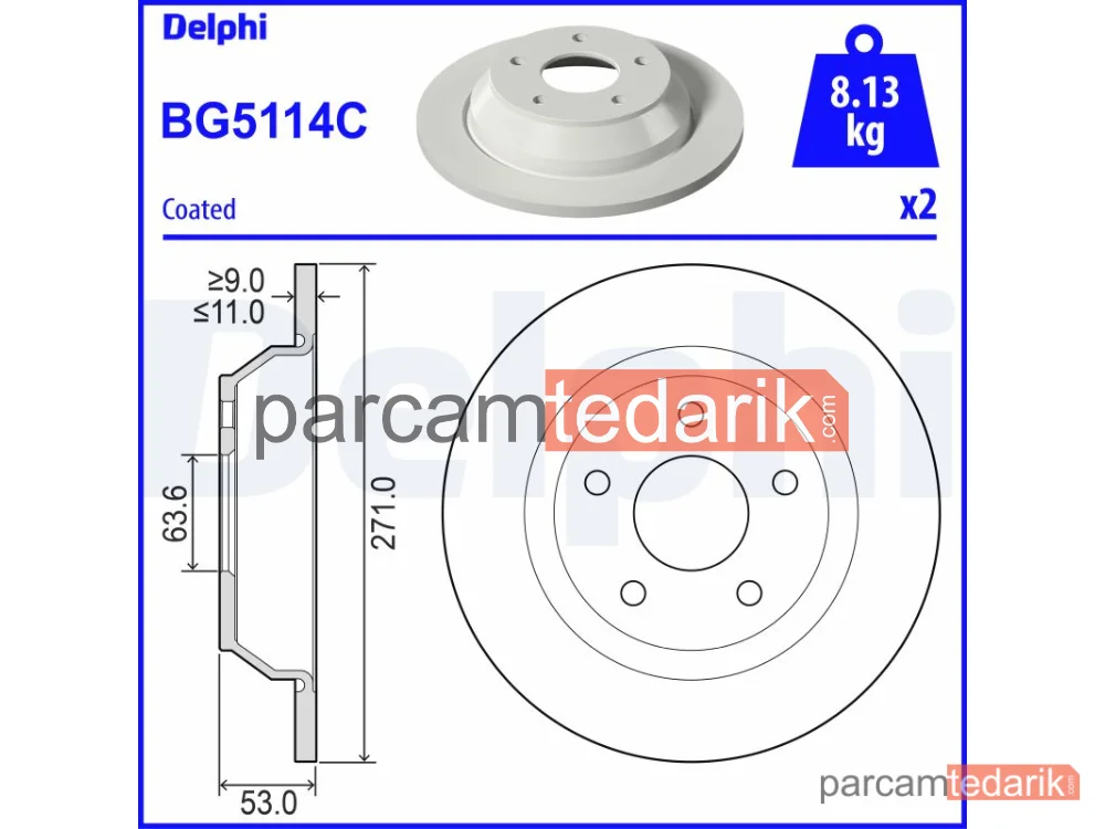 BG5114C | Fren Diski — Ford PUMA