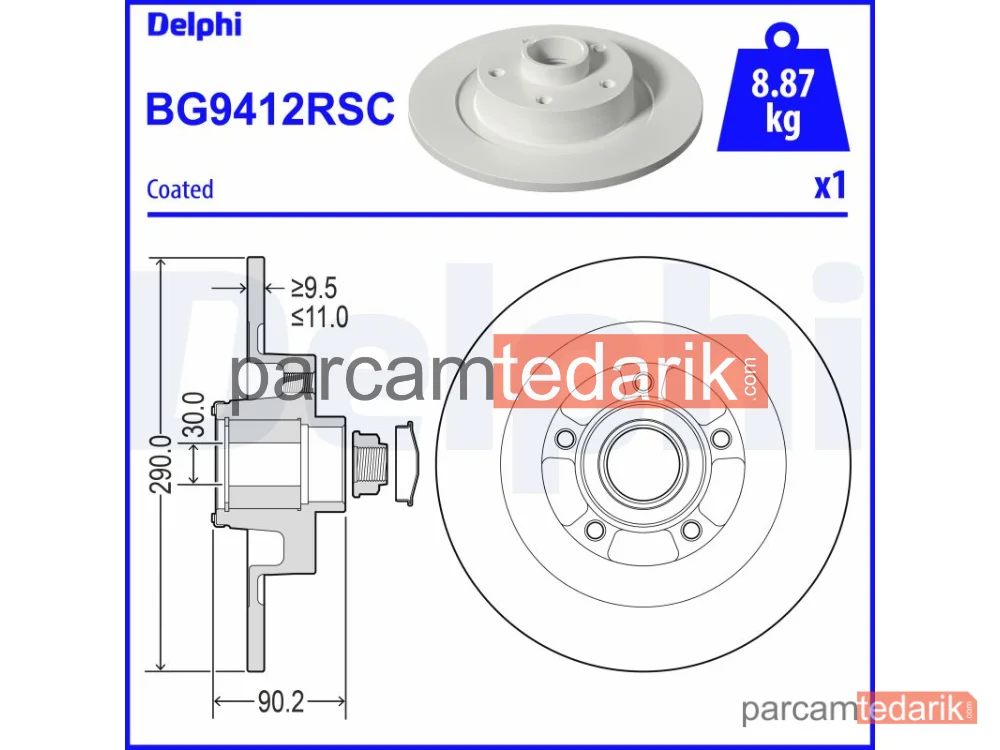 BG9412RSC | Fren Diski — Renault Espace V