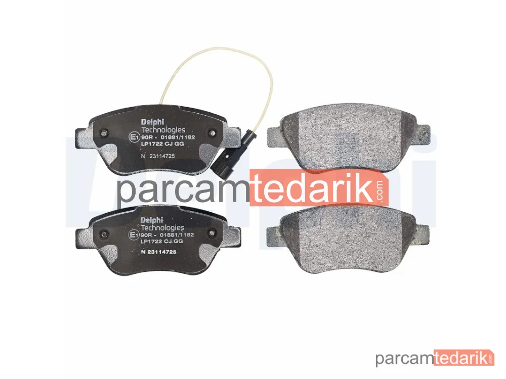 DELPHI LP1722 | Fren Balatası — Abarth 500 / 595 / 695, Abarth 500C / 595C / 695C, Alfa Romeo Mito
