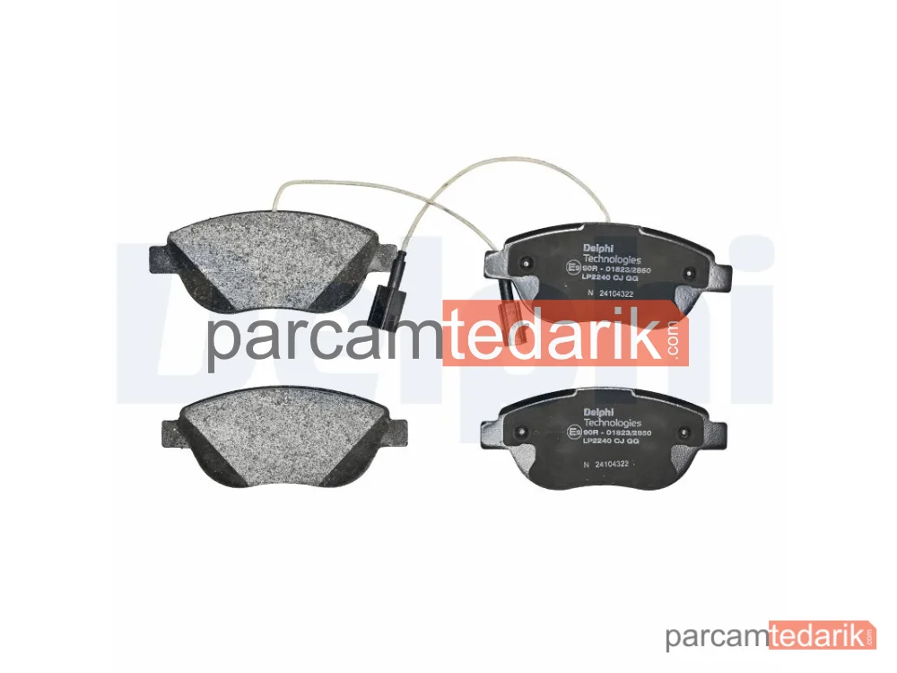 DELPHI LP2240 | Fren Balatası — Abarth 500 / 595 / 695, Abarth 500C / 595C / 695C, Fiat Bravo II