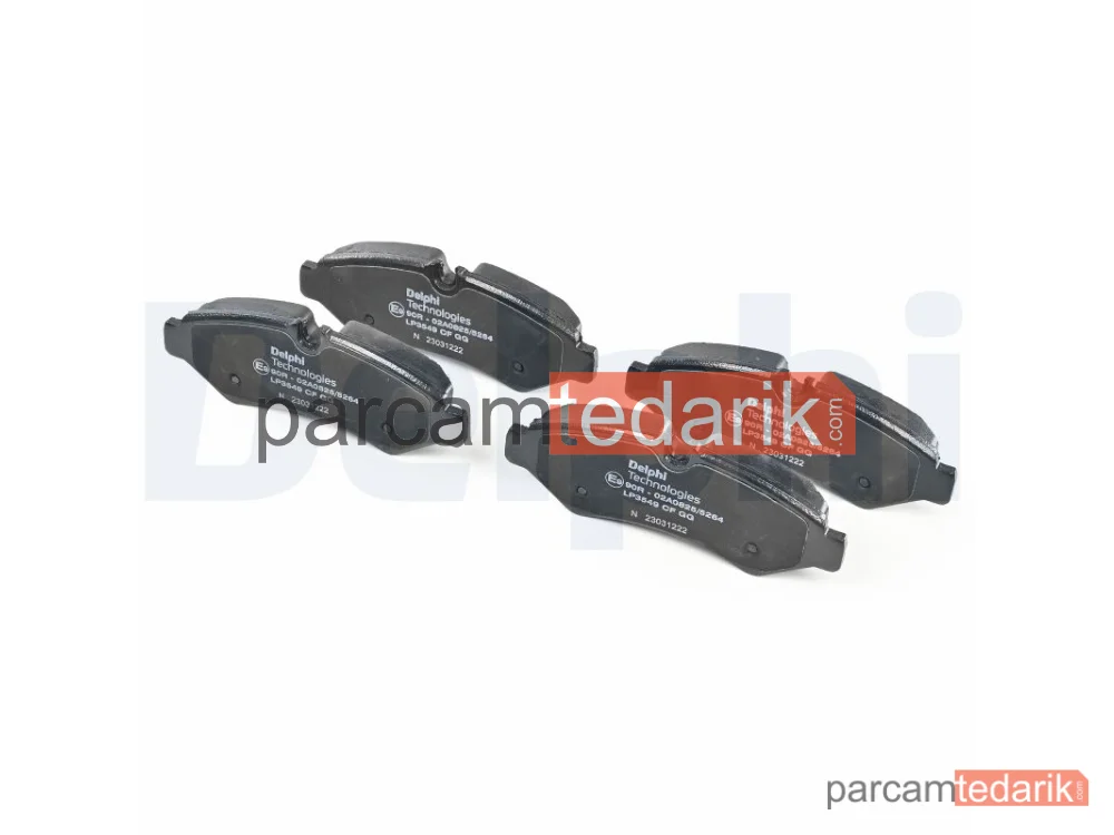 DELPHI LP3549 | Fren Balatası — Mercedes-Benz Sprinter 3,5-t Panelvan/Van, Mercedes-Benz Sprinter 3,5-t Platform şasi, Mercedes-Benz Sprinter 3,5-t Tourer Bus