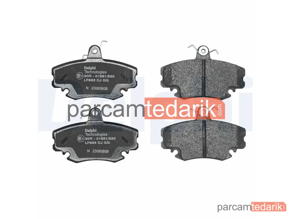 DELPHI LP885 | Fren Balatası — Alpine V6, Dacia Logan, Dacia Logan MCV
