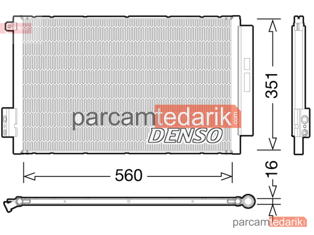 DCN09043 | Klima Kondenseri — Fiat Egea, Fiat Tipo