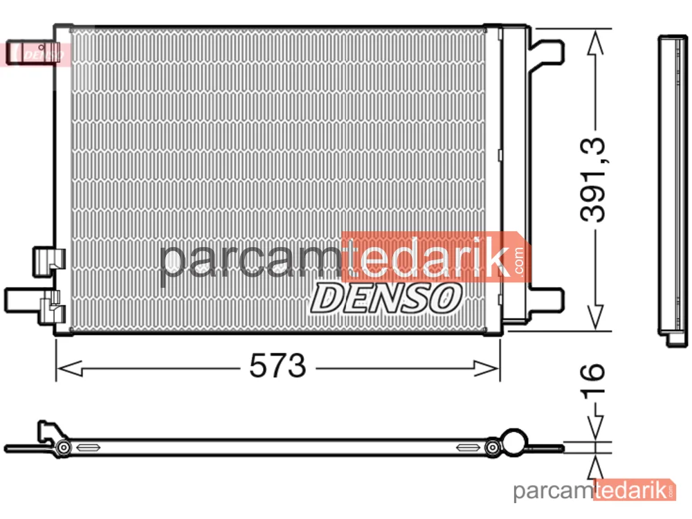 DCN32066 | Klima Kondenseri — Seat Leon ST, VW Golf VII, VW Golf VII Variant