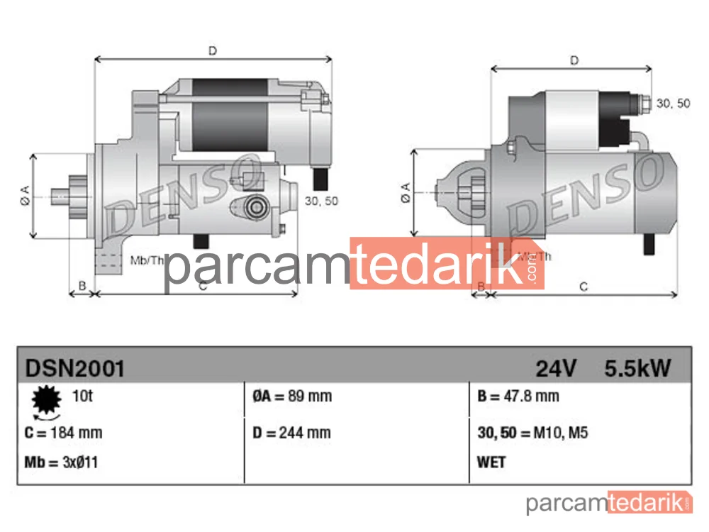 DENSO DSN2001 | Marş Motoru