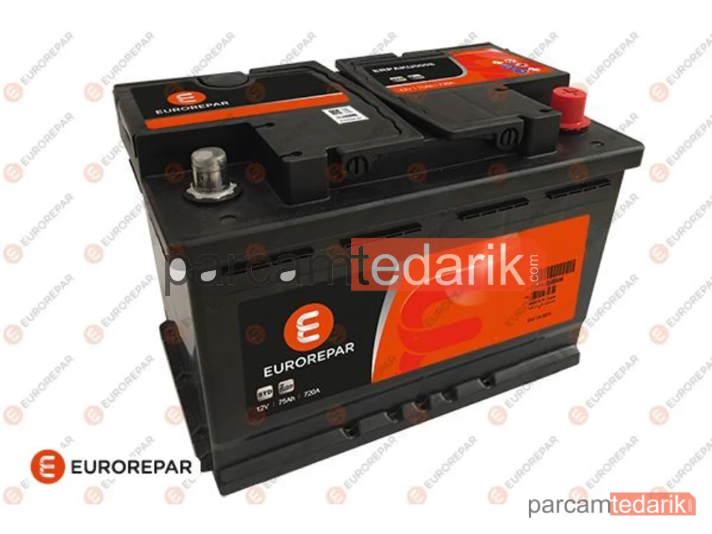 1680354880 | Akü — ERP 75AH 720A 278X175X190 Standart