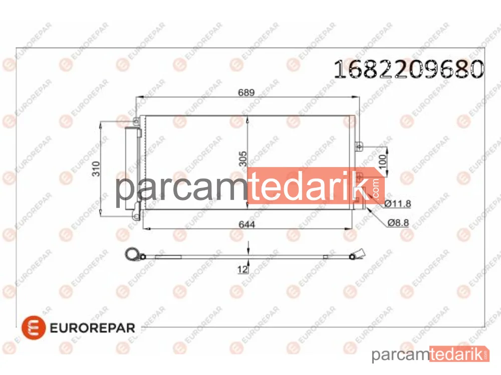 1682209680 | Klima Kondenseri — Fiat Linea