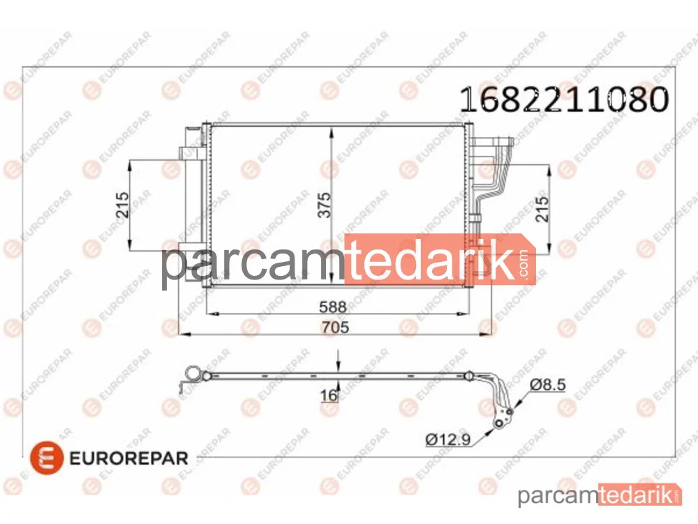 1682211080 | Klima Kondenseri — Kia CEE'D SW, Hyundai i30, Kia CEE'D Hatchback