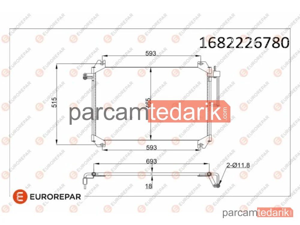 1682226780 | Klima Kondenseri — SAAB 9-7X