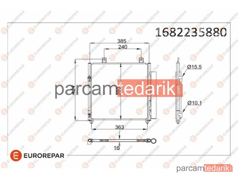 1682235880 | Klima Kondenseri — Mitsubishi Mirage / Space STAR VI Hatchback, Mitsubishi Mirage VI Sedan