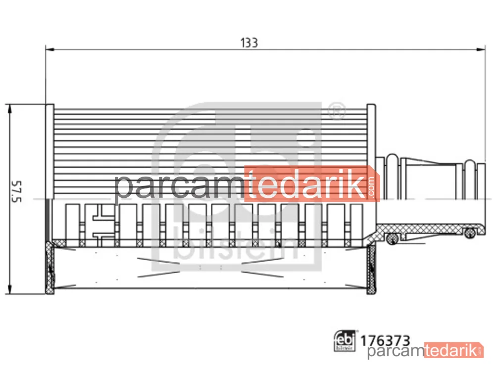 FEBI 176373 | Yağ Filtresi — Land Rover Defender Station Wagon, Land Rover Defender Van, Land Rover Range Rover IV
