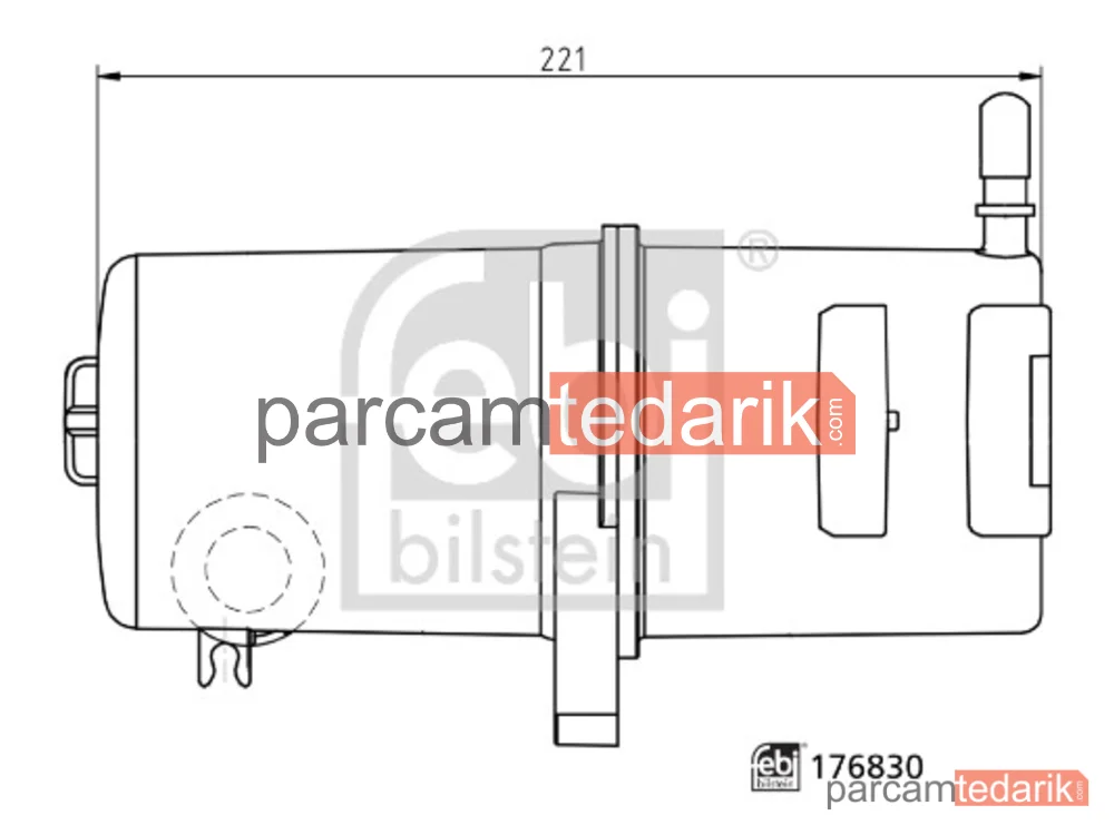 FEBI 176830 | Yakıt Filtresi — VW Amarok (2HA, 2HB, S1B, S6B, S7A, S7B, AGD), Volvo FL, Mercedes-Benz Arocs
