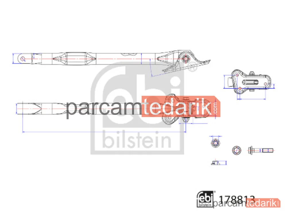 FEBI 178813 | Salıncak Arka Sağ — Land Rover Range Rover Evoque (L538), Land Rover Freelander 2 (L359), Land Rover Range Rover Evoque Cabrio (L538)