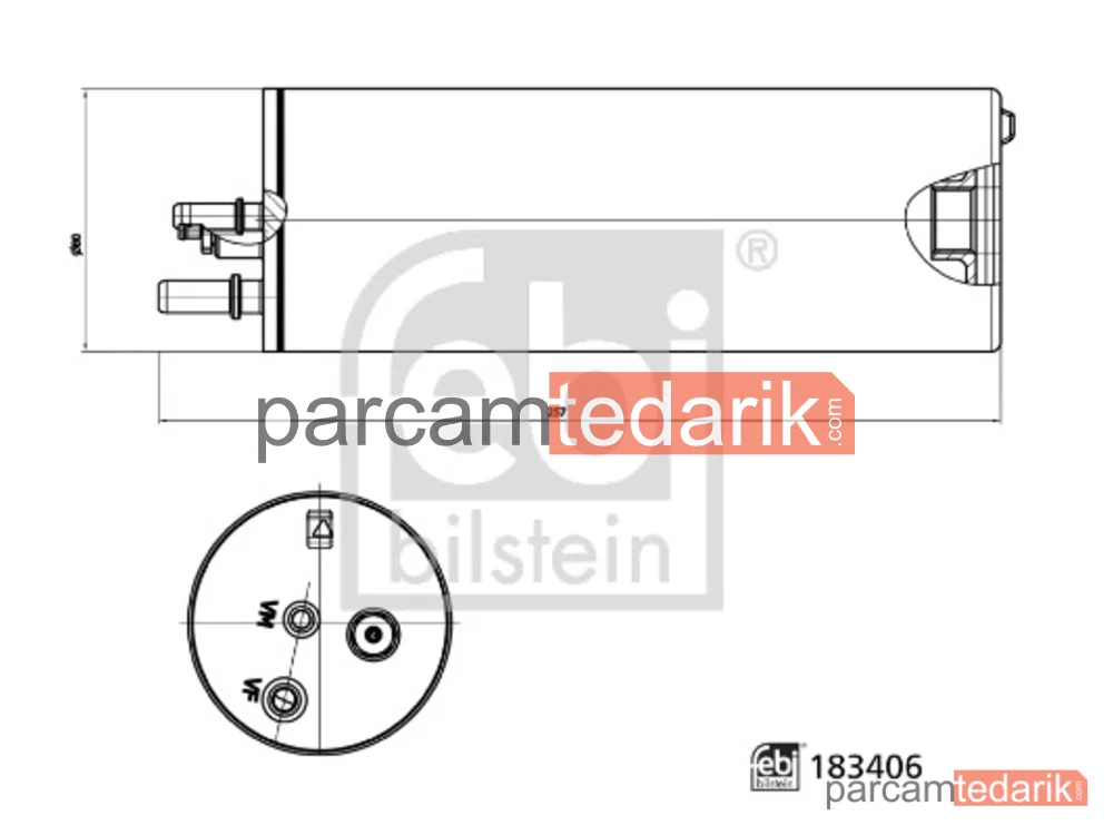 FEBI 183406 | Yakıt Filtresi — VW Transporter T6 / Caravelle T6 Minibüs/Otobüs (SGB, SGJ, SHB,, VW Transporter T6 Panelvan/Van (SGA, SGH, SHA, SHH), VW Transporter T6 Platform şasi (SFD, SFE, SFL, SFZ, SJD, SJE,))