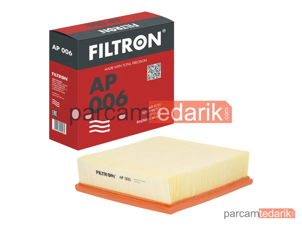 FILTRON AP006 | Hava Filtresi — Audi 100 C3 Avant, Audi 100 C3 Sedan, Jaguar XJ