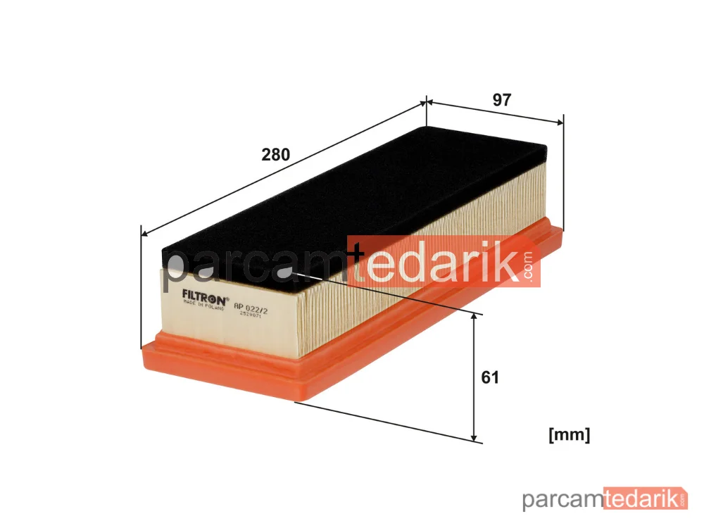 FILTRON AP022/2 | Hava Filtresi — Fiat Punto Evo, Fiat Grande Punto, Lancia Ypsilon