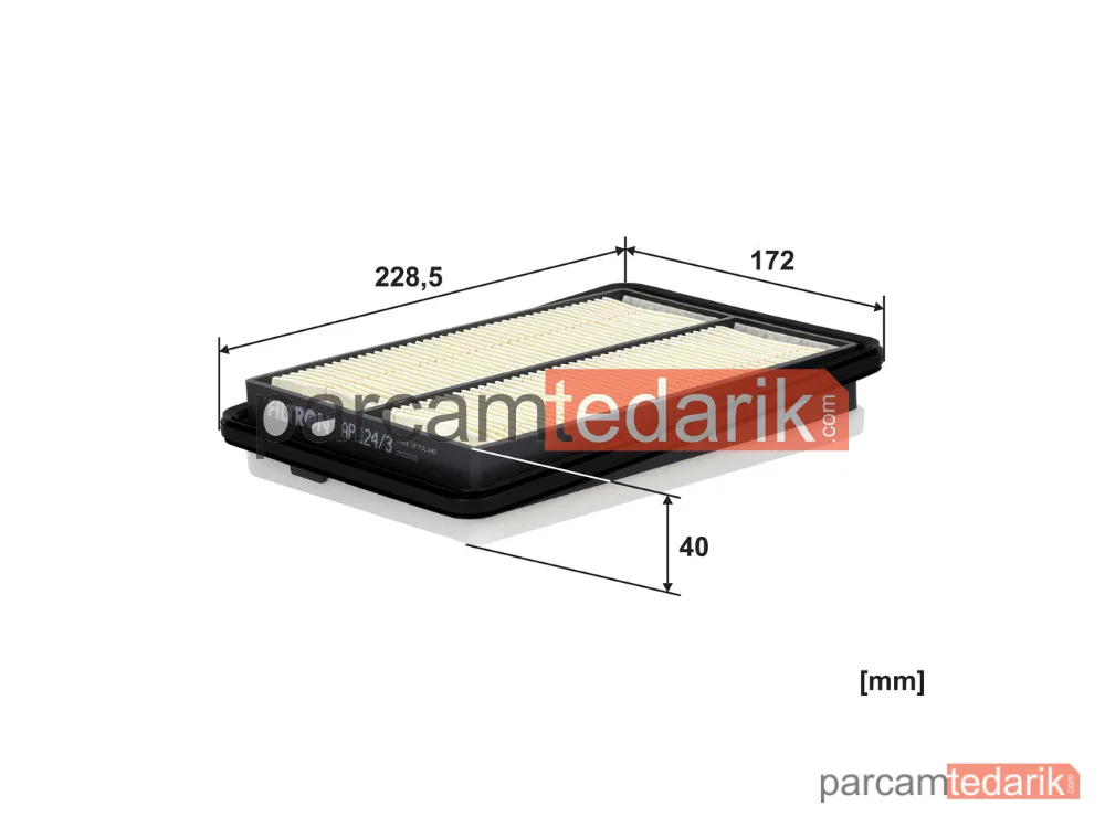 FILTRON AP124/3 | Hava Filtresi — Renault Kadjar, Nissan Qashqai II, Renault Koleos II