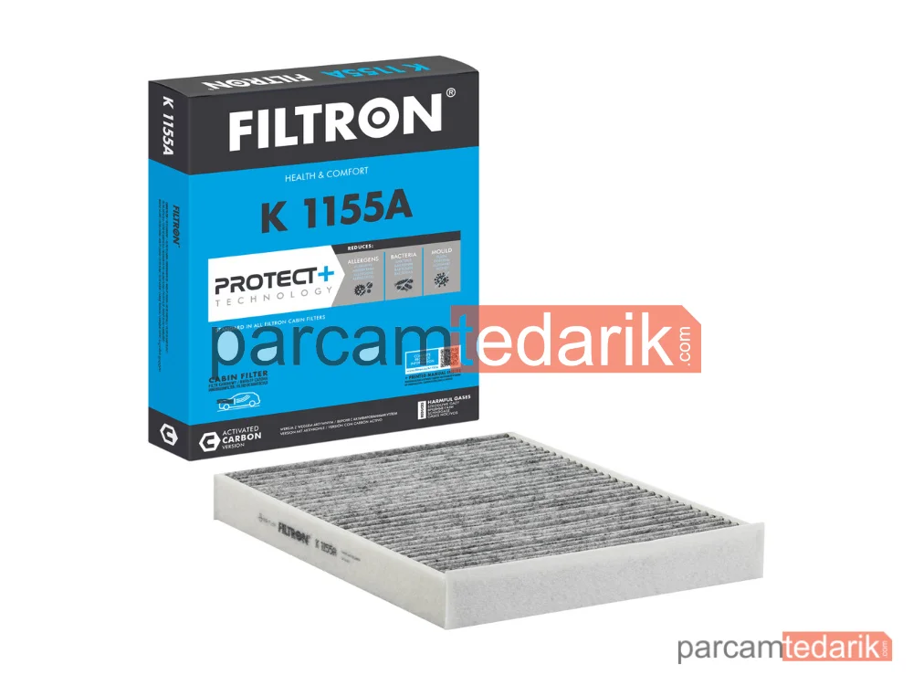 FILTRON K1155A | Polen Filtresi — VW Transporter T5 Minibüs/Otobüs, VW Transporter T5 Platform şasi (7JD, 7JE, 7JL, 7JY, 7JZ, 7FD,, VW Transporter T6 Panelvan/Van)