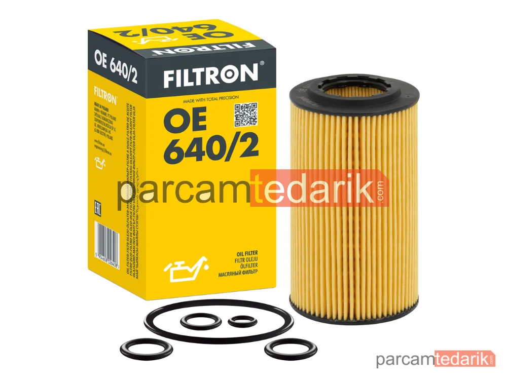 FILTRON OE640/2 | Yağ Filtresi — Mercedes-Benz E-Serisi, Mercedes-Benz E-Serisi T-Model, Mercedes-Benz S-Serisi