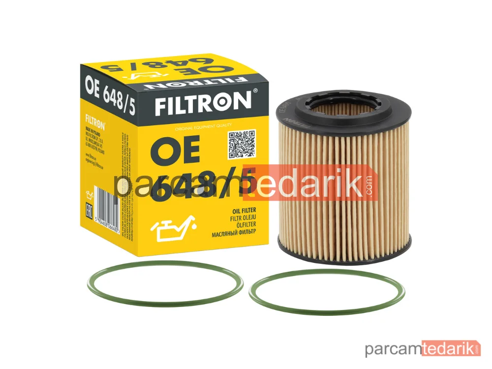 FILTRON OE648/5 | Yağ Filtresi — Alfa Romeo 159 Sportwagon, Fiat Croma, Fiat Grande Punto