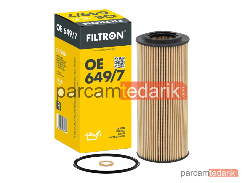 FILTRON OE649/7 | Yağ Filtresi — BMW 3, BMW 3 Touring, Audi A6 C6 Avant
