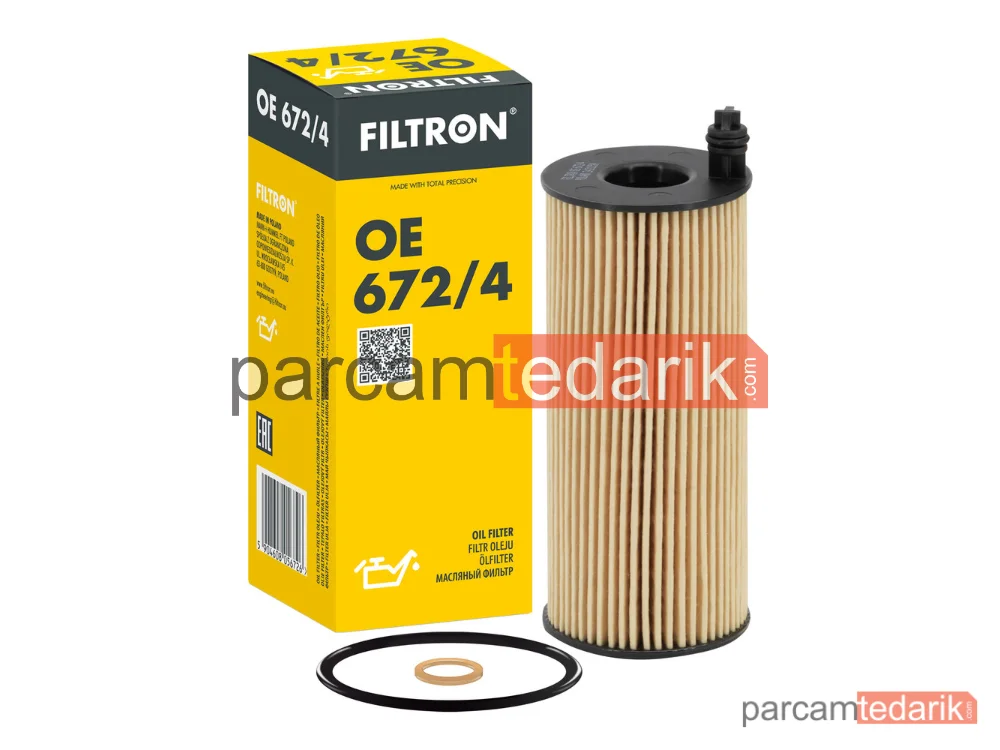 FILTRON OE672/4 | Yağ Filtresi — BMW 5, BMW 1, BMW 3