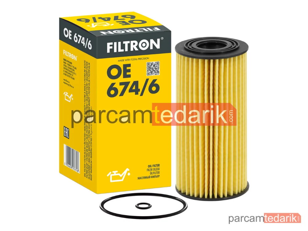 FILTRON OE674/6 | Yağ Filtresi — Hyundai Santa FÉ III, Kia Sportage IV, Hyundai Santa FE IV