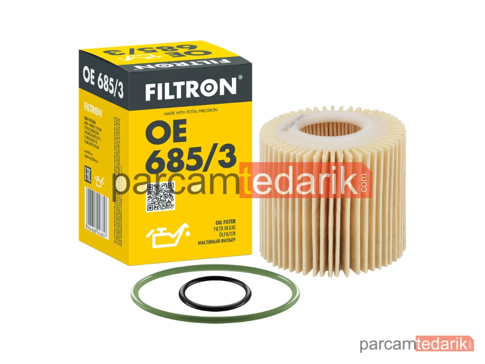FILTRON OE685/3 | Yağ Filtresi — Daihatsu Sirion, Toyota Yaris, Daihatsu Materia