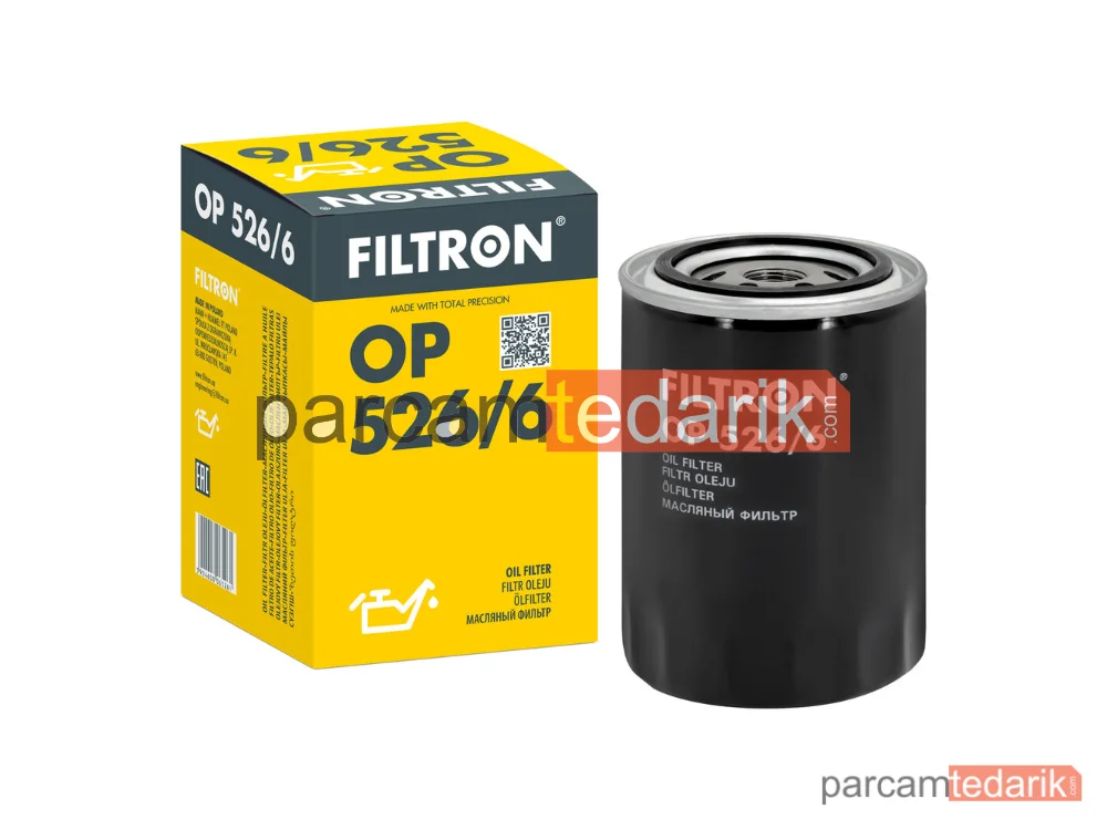 FILTRON OP526/6 | Yağ Filtresi — Audi A4 B6 Cabrio, Audi A6 C5 Avant, Audi A4 B5