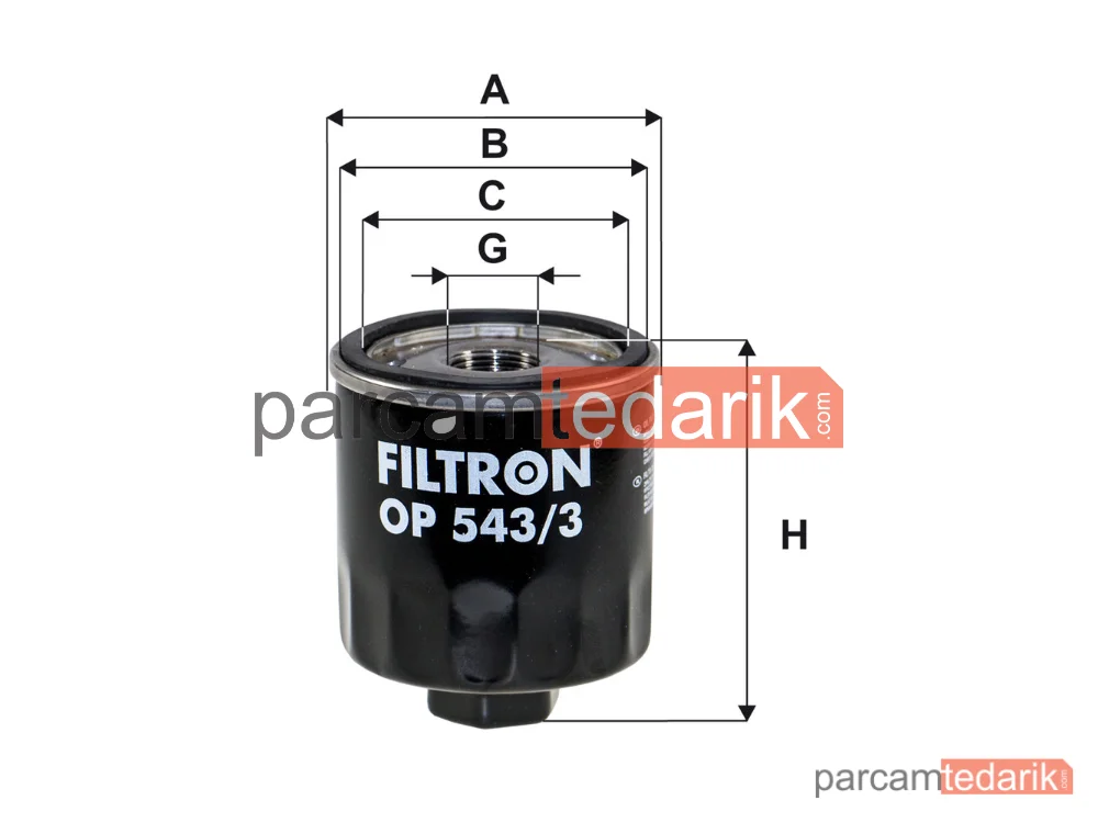 FILTRON OP543/3 | Yağ Filtresi — Ford Transit V363 Panelvan/Van, Ford Transit V363 Platform şasi