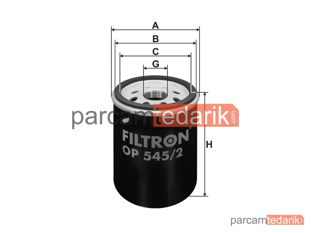 FILTRON OP545/2 | Yağ Filtresi — Fiat Panda, Fiat Grande Punto, Fiat Punto Evo