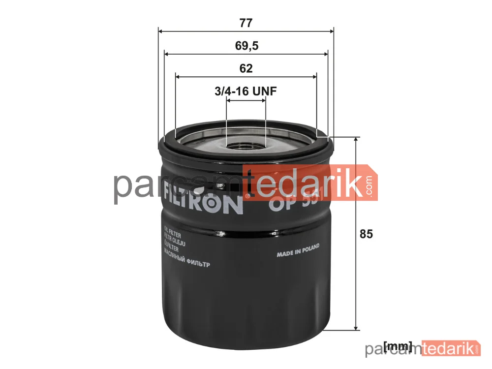 FILTRON OP551 | Yağ Filtresi — Opel Corsa A Hatchback, Opel Manta B CC, Opel Corsa A TR